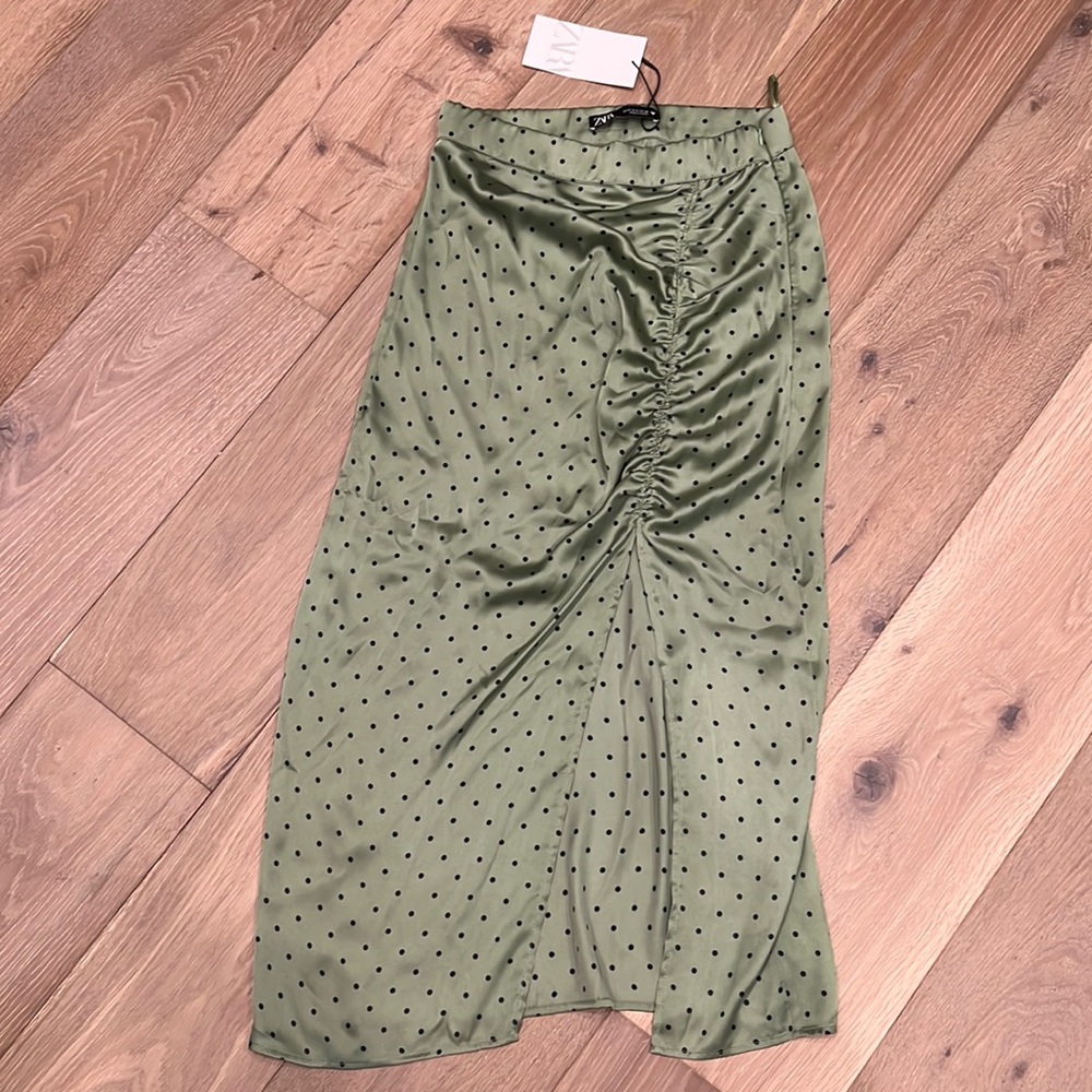 ZARA satin slip skirt NWT
